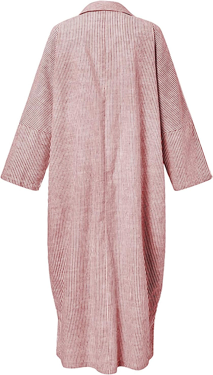 Stripe™ | Long Sleeve Shirt Dress