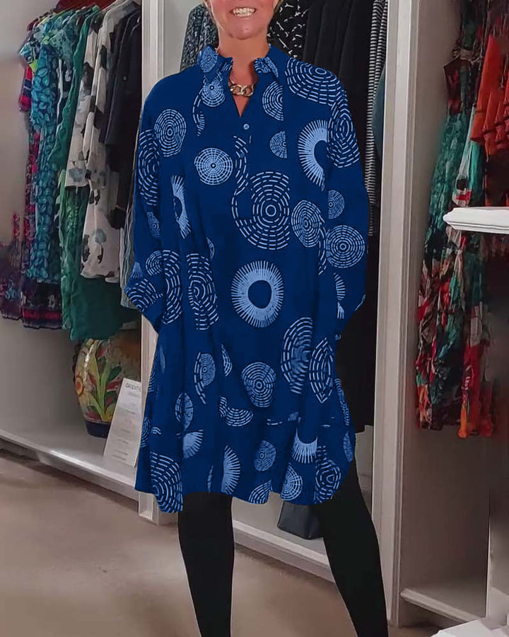 Meliora™ | Casual Geometric Print Dress