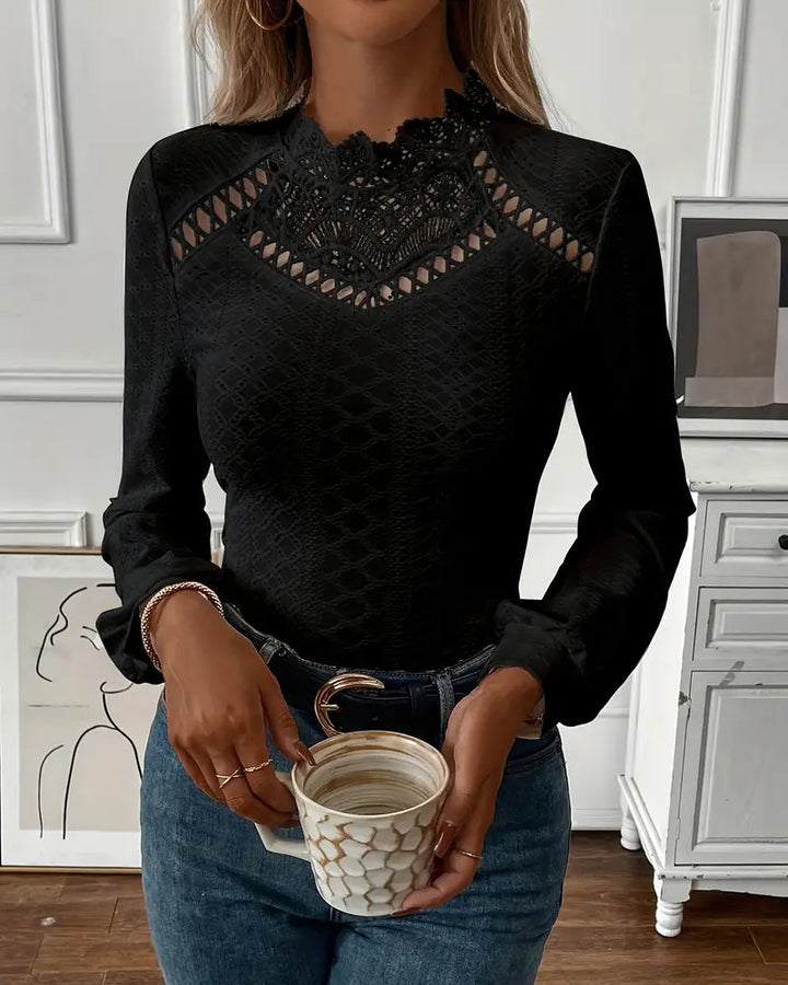 Corvessa™ | Classic Lace Long Sleeve Top