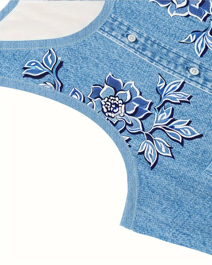 LORELLA™ | Sleeveless Denim Dress