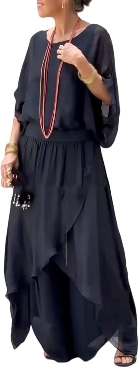 Women's Casual Two Piece Chiffon Set