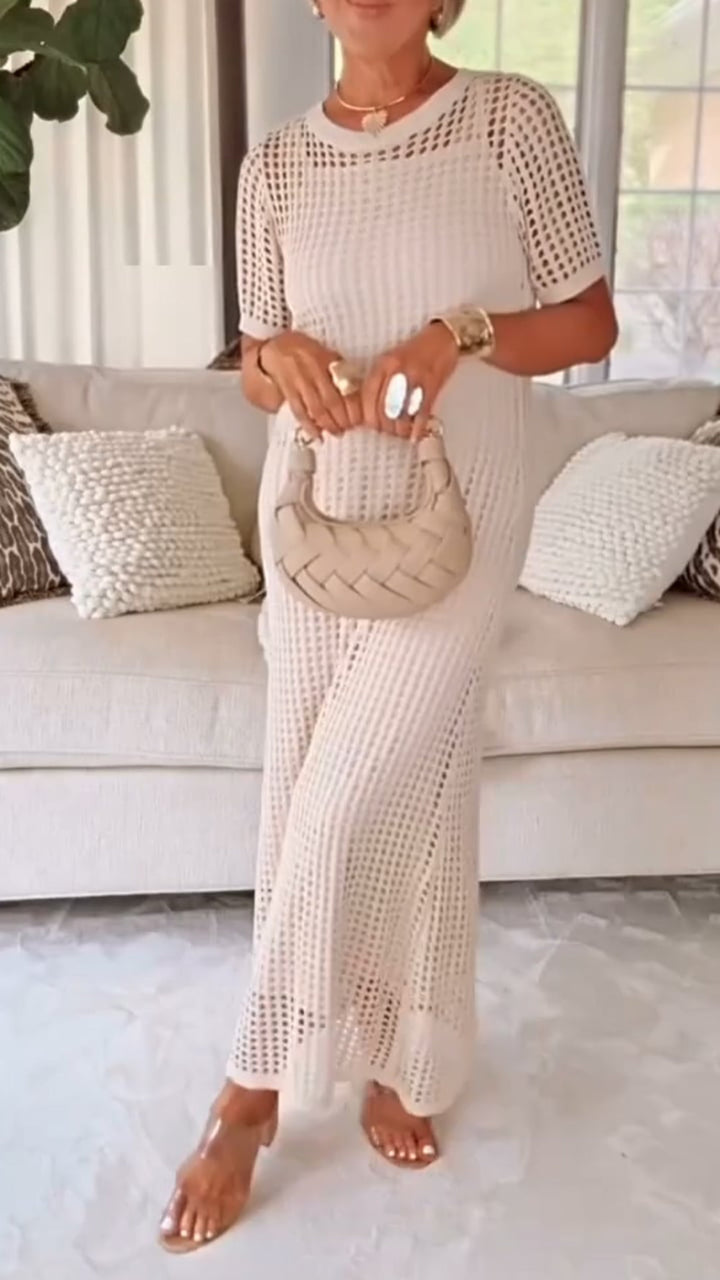 Alverra™ | Boat Neck Two-Piece Dress