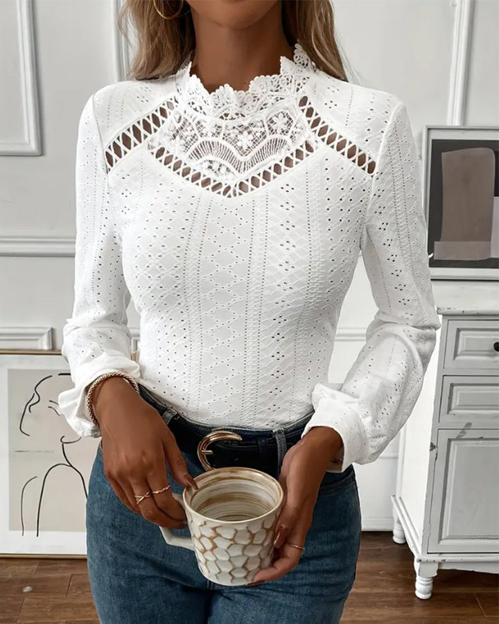 Corvessa™ | Classic Lace Long Sleeve Top
