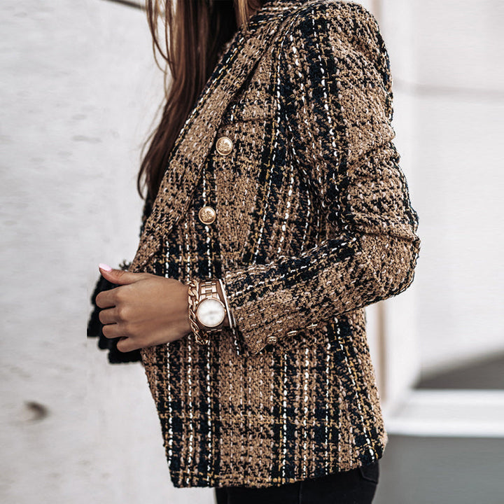 ABBEY | Stylish Checked Blazer