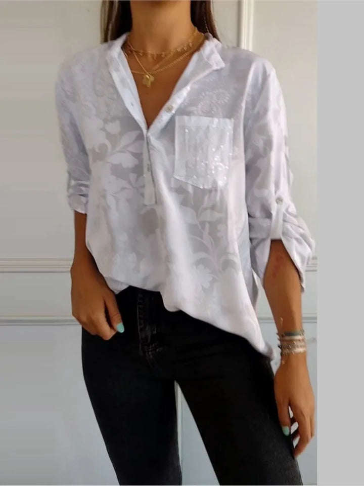 Isla™ Pocketed V-Neck Shirt