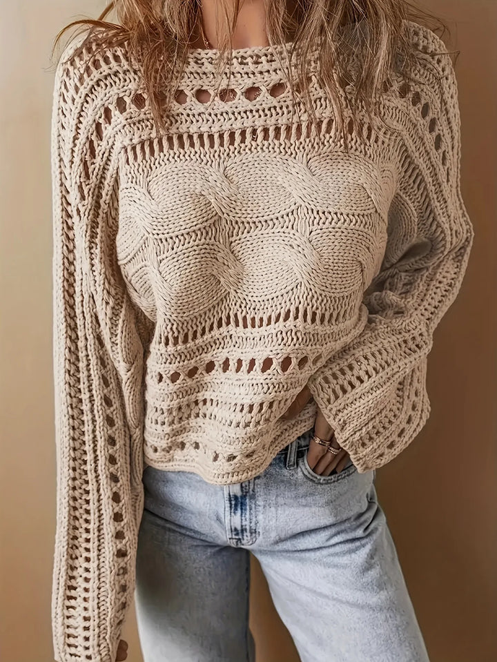Lucinda™ Crochet Knit Sweater