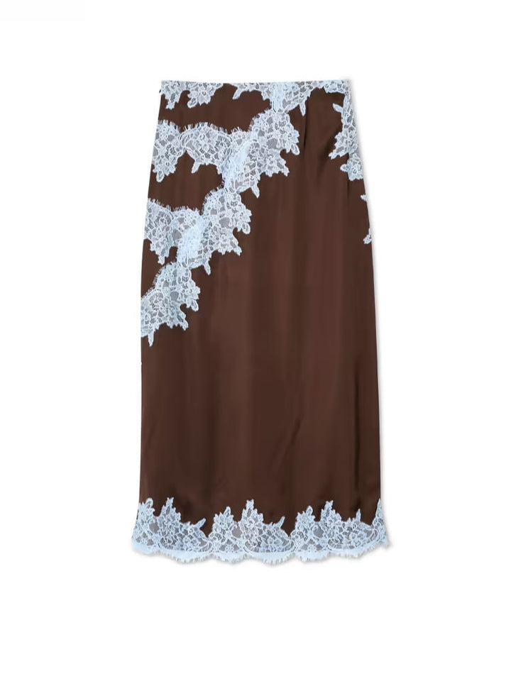 Marisse™ | Elegant Lace Panel Top & Skirt Set