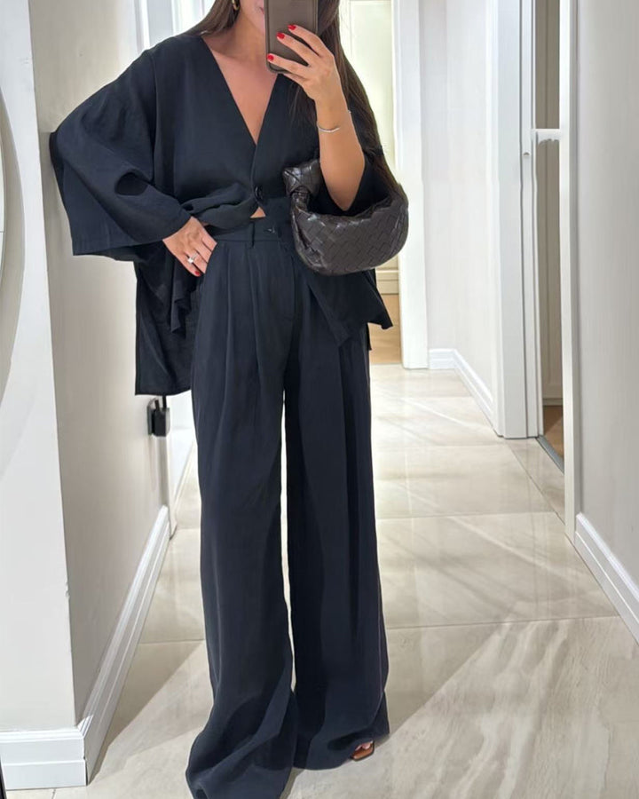 Nigella™ | Cozy V-Neck Set