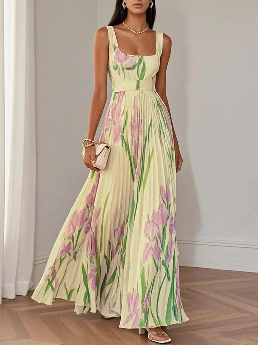 Rayelle™ | Elegant Floral Maxi Dress