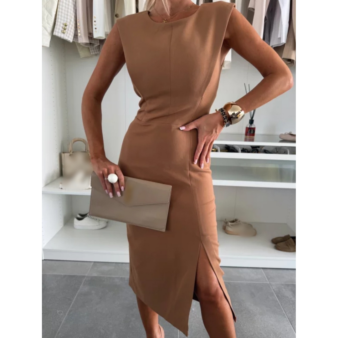 FAYLORA™ | FlowCharm Slit Dress