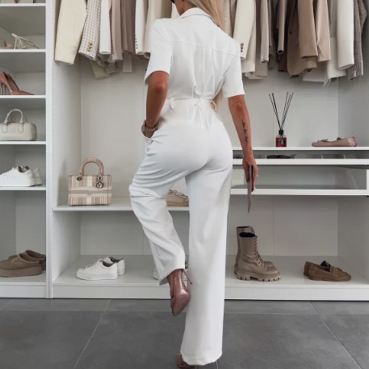 Women’s Button-Down™ | Jumpsuit with Waist Tie