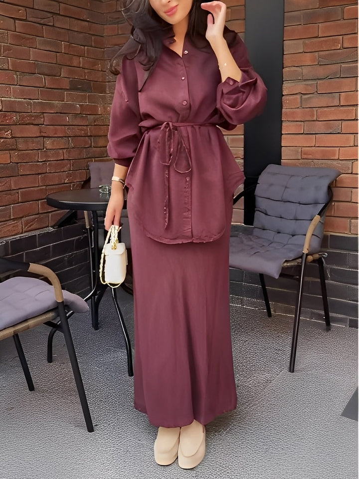 Noelle™ | Long-Sleeved Tie-Drawstring