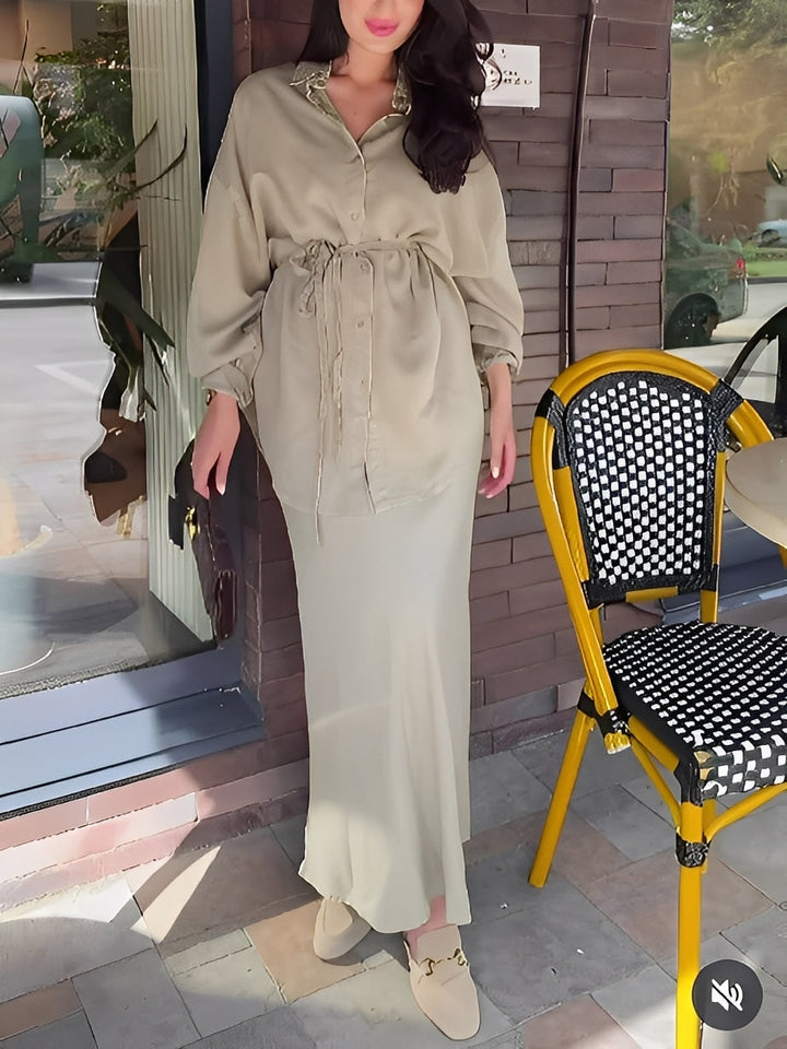 Noelle™ | Long-Sleeved Tie-Drawstring